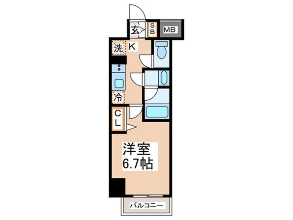 Gran　Bridge　Dempoの物件間取画像